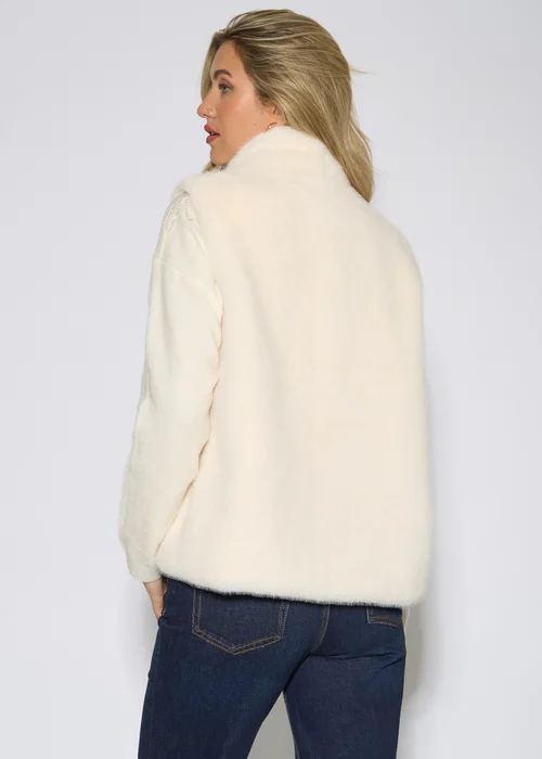 Gini London White Longline Gilet - S/M Image 2