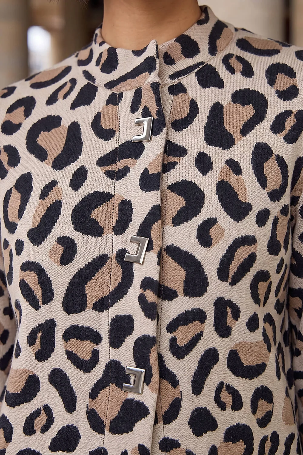 Roman Black Petite Animal Cardigan - 18 Image 4