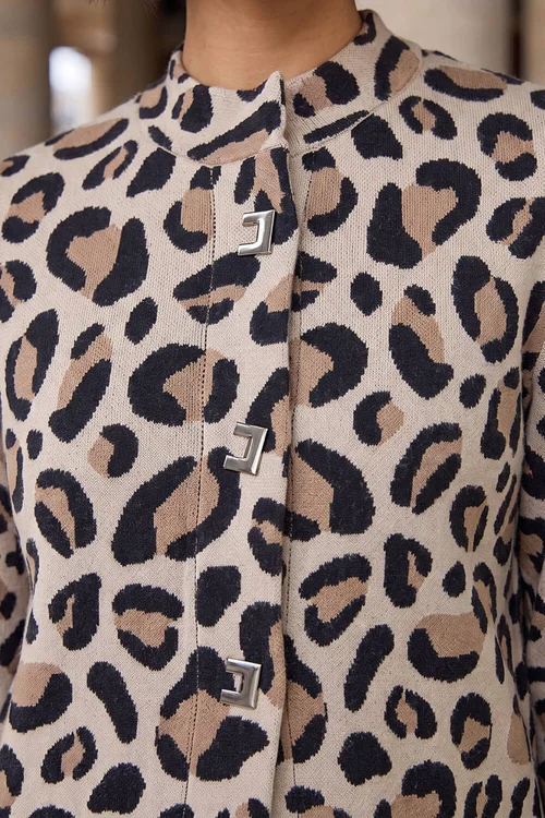 Roman Black Petite Animal Cardigan - 18 Image 4