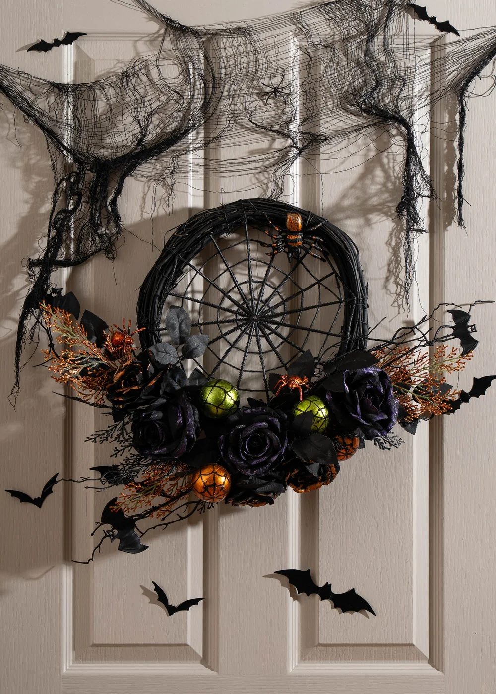Scottish Everlastings Spiderweb Wreath 61cm - One Size Image 1