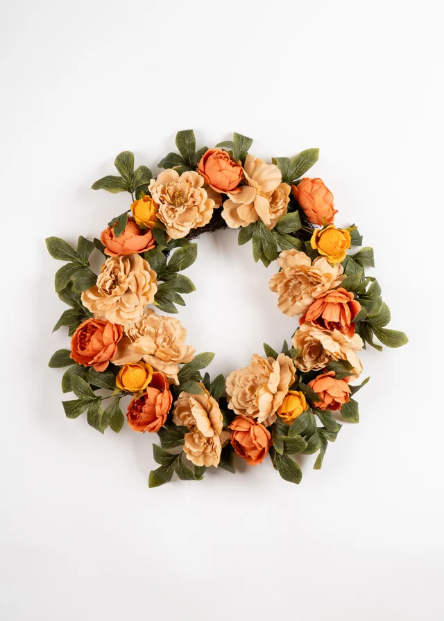 Scottish Everlastings Autumnal Flower Wreath 60cm