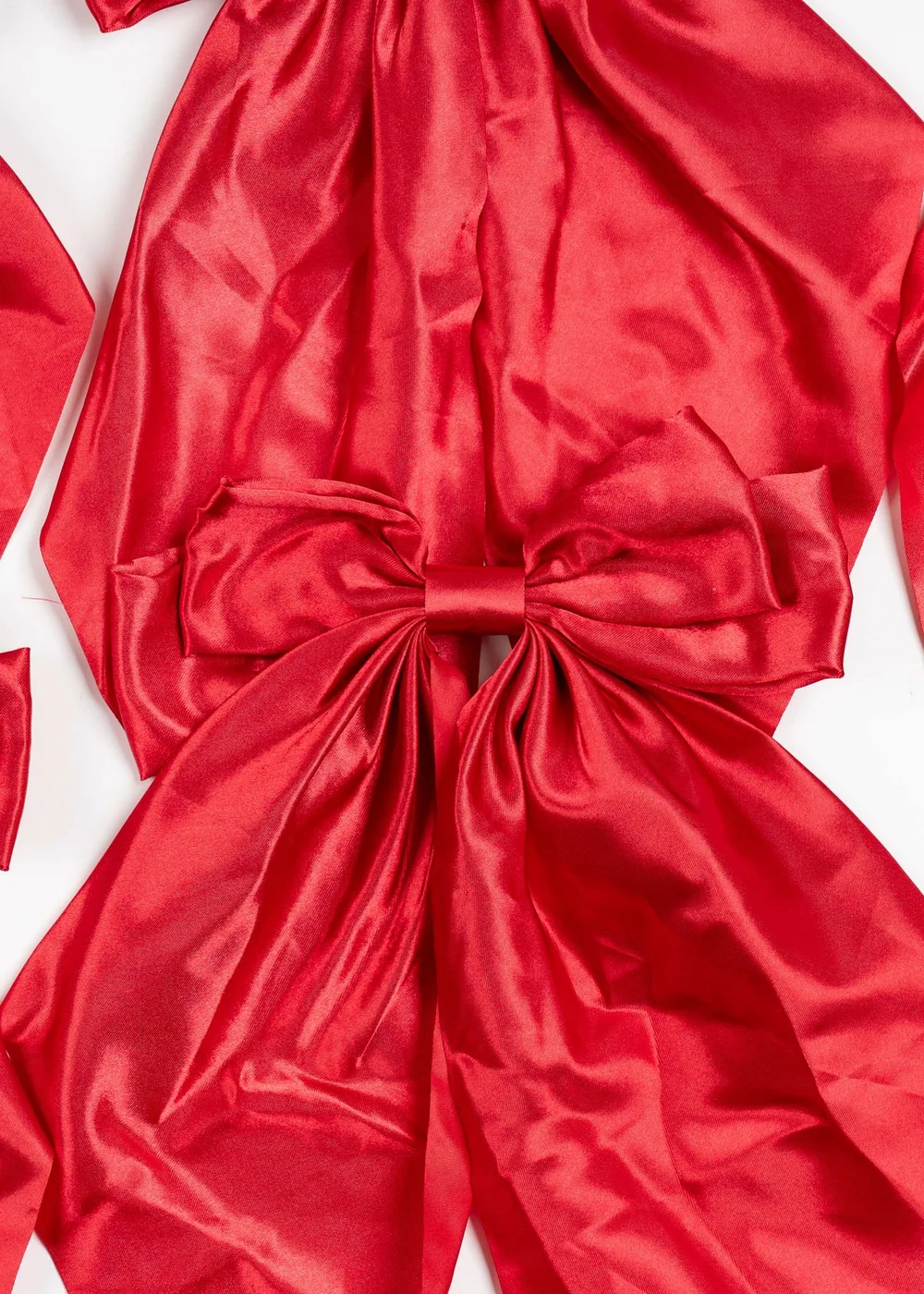 Scottish Everlastings Satin Bow Clip 6pc Set Red 19cm - One Size Image 2