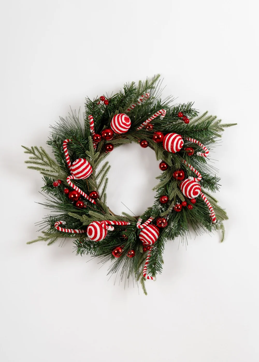 Scottish Everlastings Candy Cane Wreath 55cm - One Size Image 3