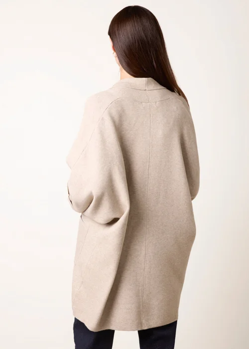 Blue Vanilla Beige Heavy Knit Cardigan - One Size Image 4