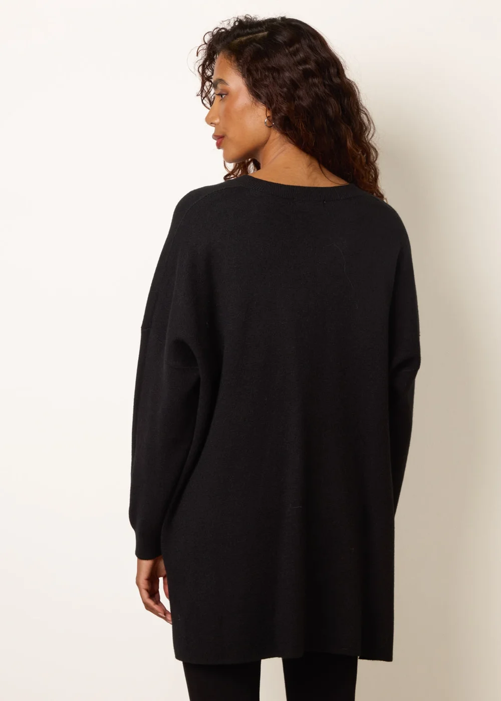 Blue Vanilla Black Diamante Pocket Knit Jumper - One Size Image 4