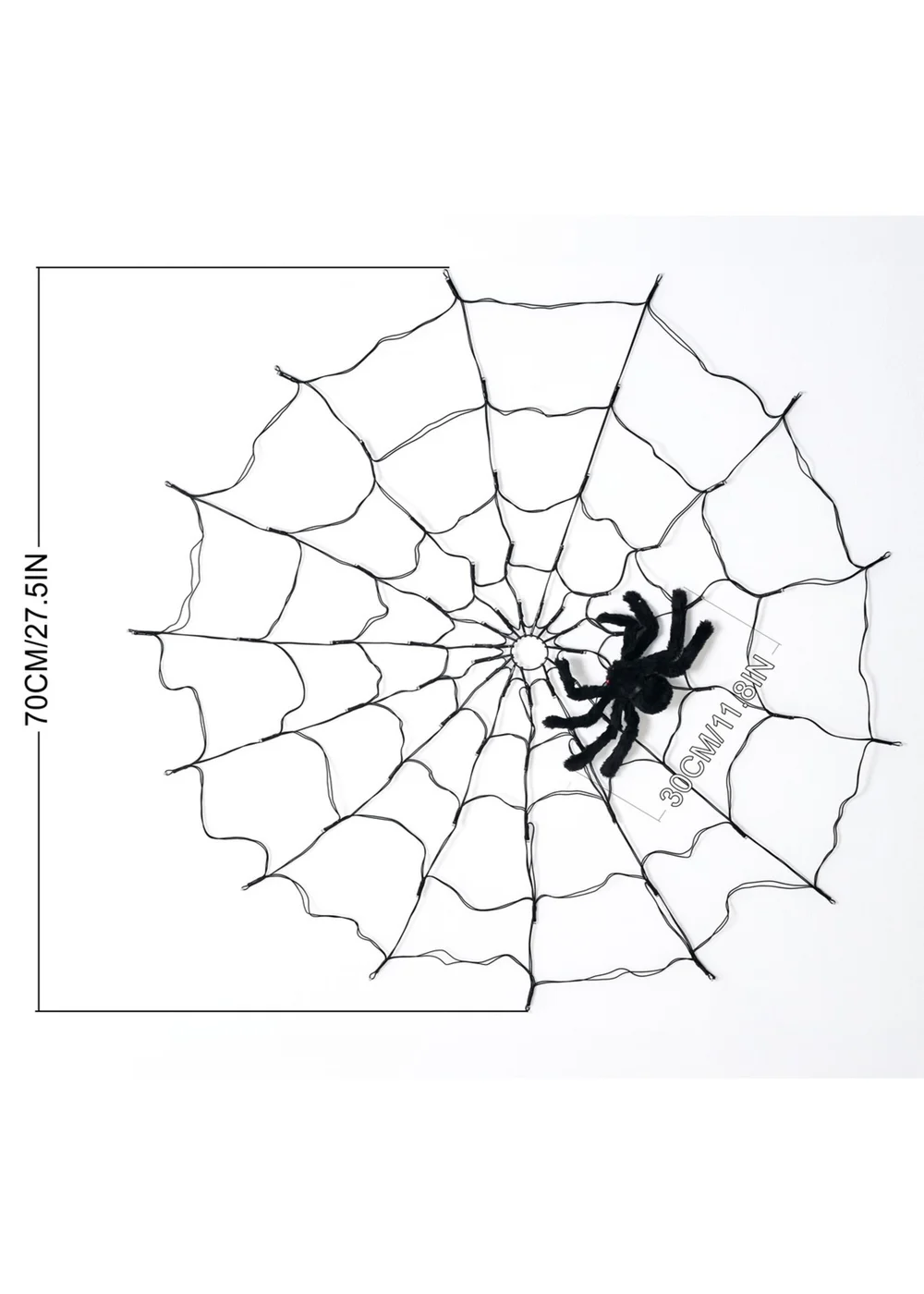 Lifeideas Halloween Spider Web Lights with Spider & Remote Control - One Size Image 4