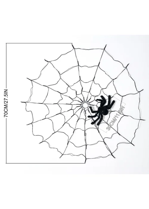 Lifeideas Halloween Spider Web Lights with Spider & Remote Control - One Size Image 4