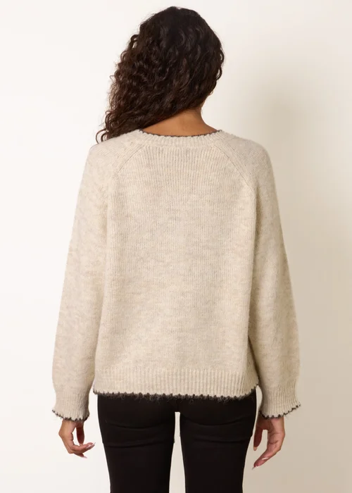 Blue Vanilla Beige Multicoloured Button Cardigan - M/L Image 4