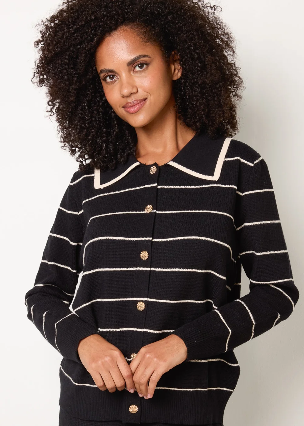 Blue Vanilla Black Stripe Knit Co-Ord Set - M/L Image 3
