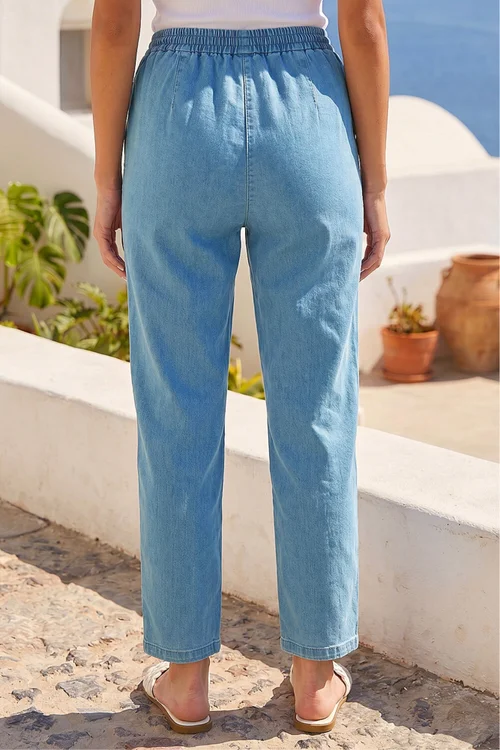 Roman Denim Petite Stretch Denim Trousers - 16 Image 4
