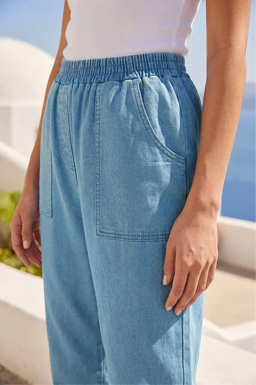 Roman Denim Petite Stretch Denim Trousers - 16 Image 3