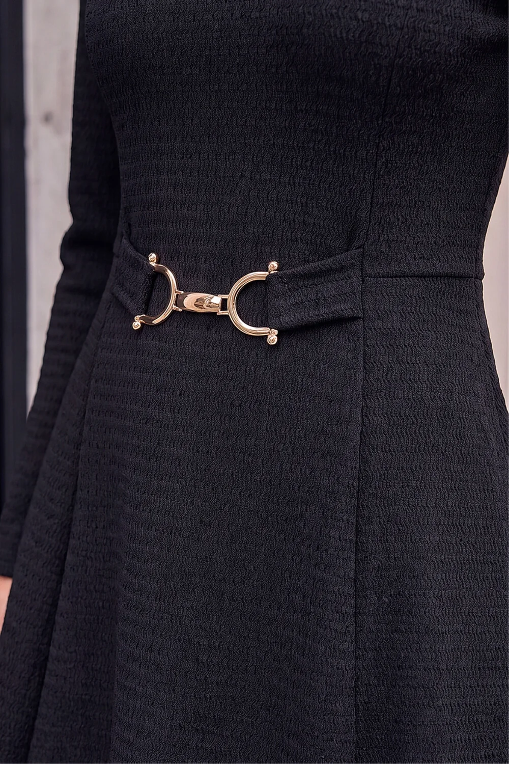 Roman Black Trim Detail Dress - 10 Image 4