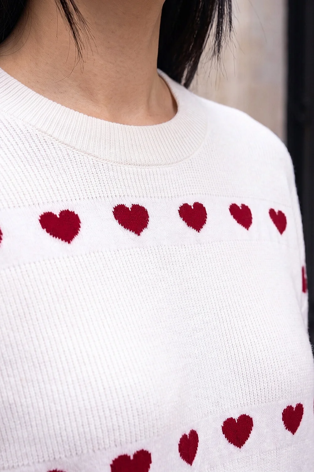 Dusk Ivory Heart Relaxed Fit Jumper - 10 Image 4