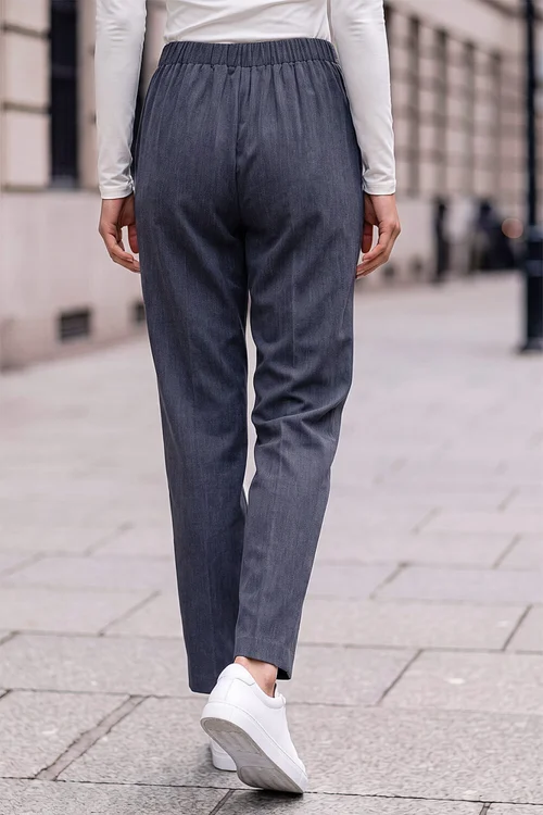 Roman Indigo Petite Drawstring Narrowed Leg Trouser - 16 Image 3
