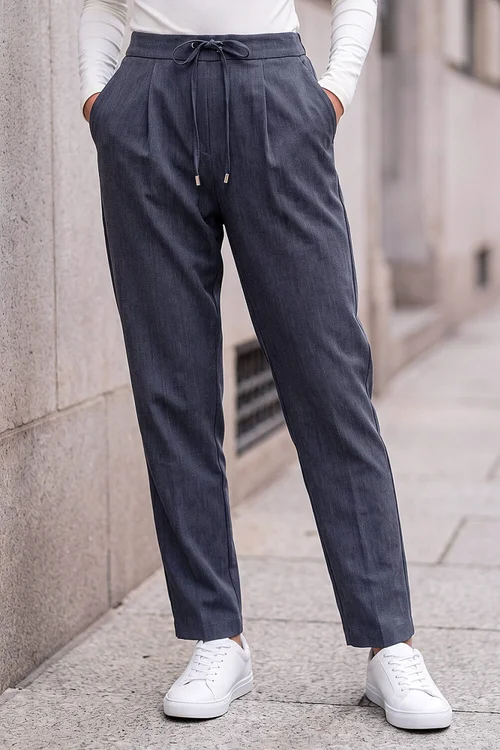 Roman Indigo Petite Drawstring Narrowed Leg Trouser - 16 Image 2