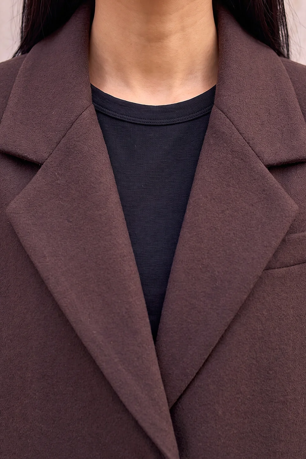 Roman Chocolate Smart Single Breasted Coat - 12 Image 4