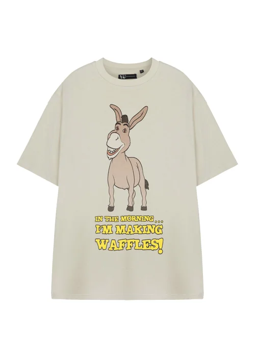 Vanilla Underground Shrek Unisex Beige Donkey Short Sleeved T-Shirt (S-XXXL) - M Image 1