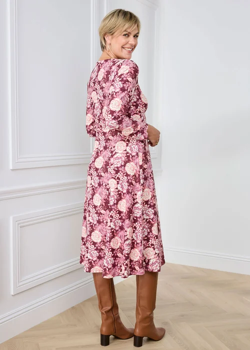 Cotton Traders Mulberry Print Jersey Midi Dress - 20 Image 3