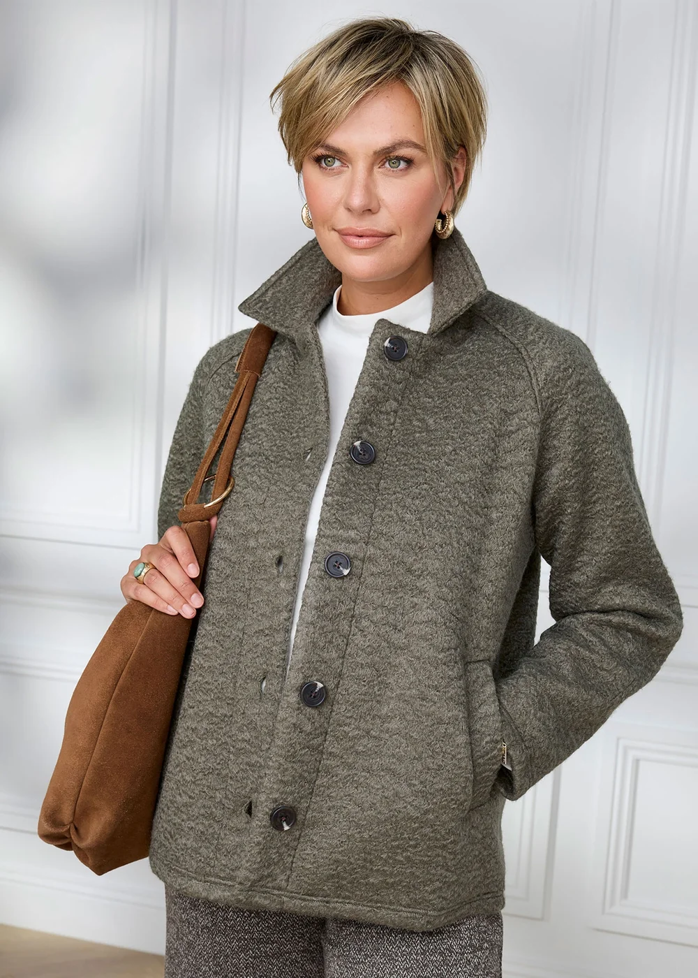 Cotton Traders Dark Forest Textured Jacket - 8 Image 1