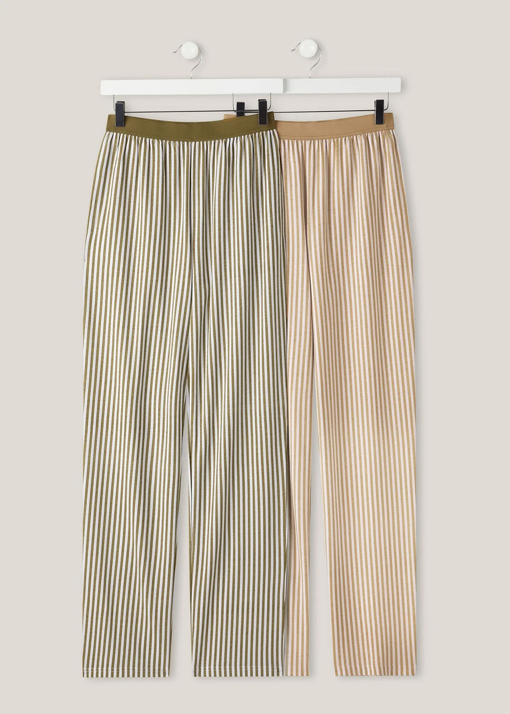 Cotton Traders Multi 2 Pack Cotton Rich PJ Bottoms - 16 Image 1
