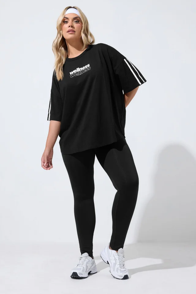Yours Curve Black Active Leggings