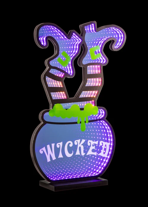 Premier Decorations Lit Infinity Mirror Witches Legs - One Size Image 3