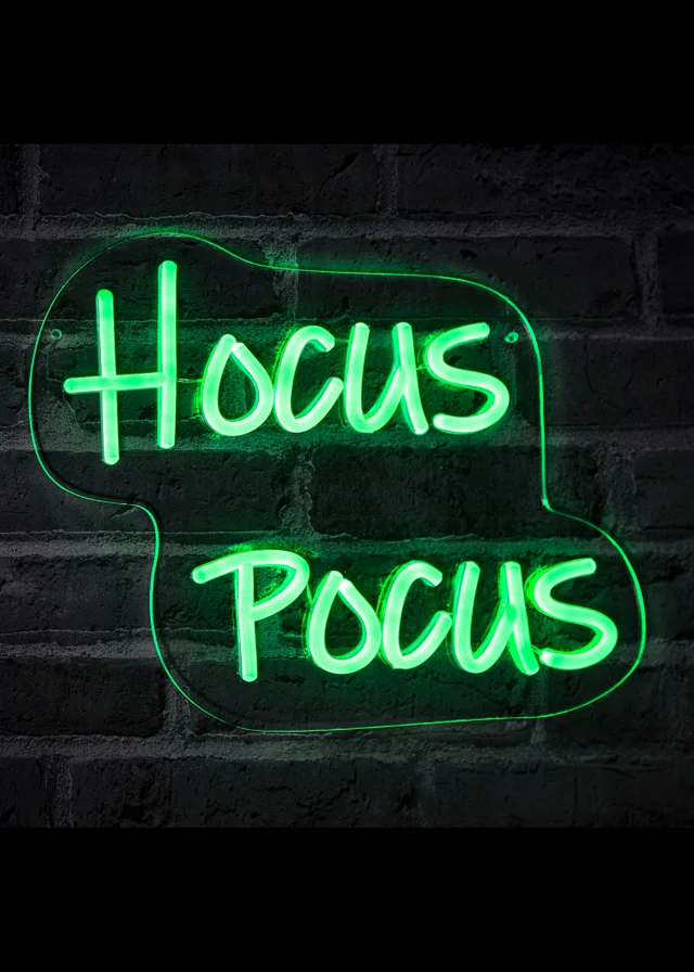 Premier Decorations LED Neon Hocus Pocus Wall Sign