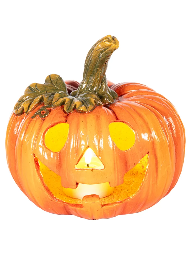 Premier Decorations Magnesia Halloween Pumpkin Candle Holder