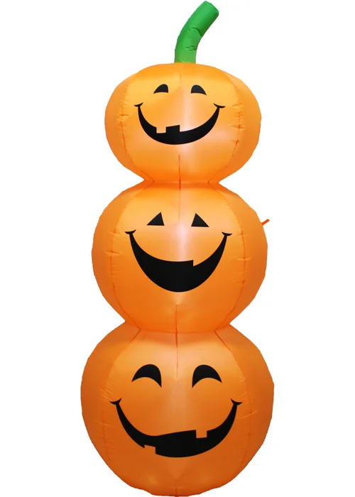 Premier Decorations Lit Inflatable Pumpkin Tower - One Size Image 1