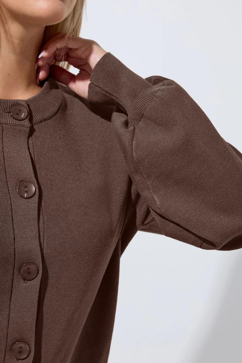 Yours Limited Curve Chocolate Brown Cardigan - 22-24 Image 4
