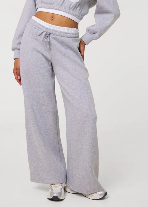 Pink Vanilla Grey Contrast Waist Cuffed Joggers - S Image 3