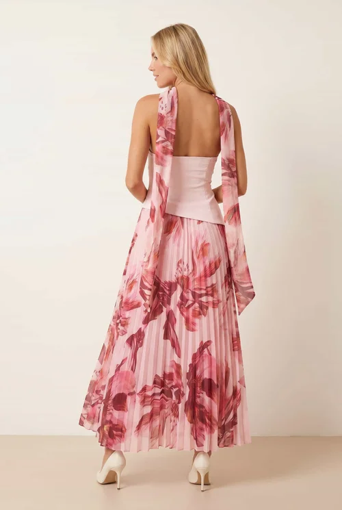 Style Cheat Pink Madelaine Bandeau Midi Dress - 10 Image 4