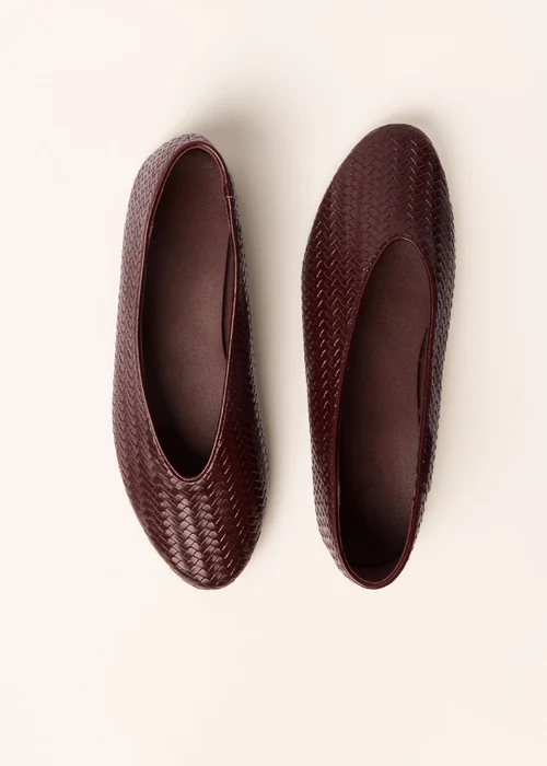 Blue Vanilla Red Woven Ballet Pumps - 7 Image 3
