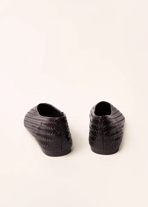 Blue Vanilla Black Woven Ballet Pumps - 3 Image 4
