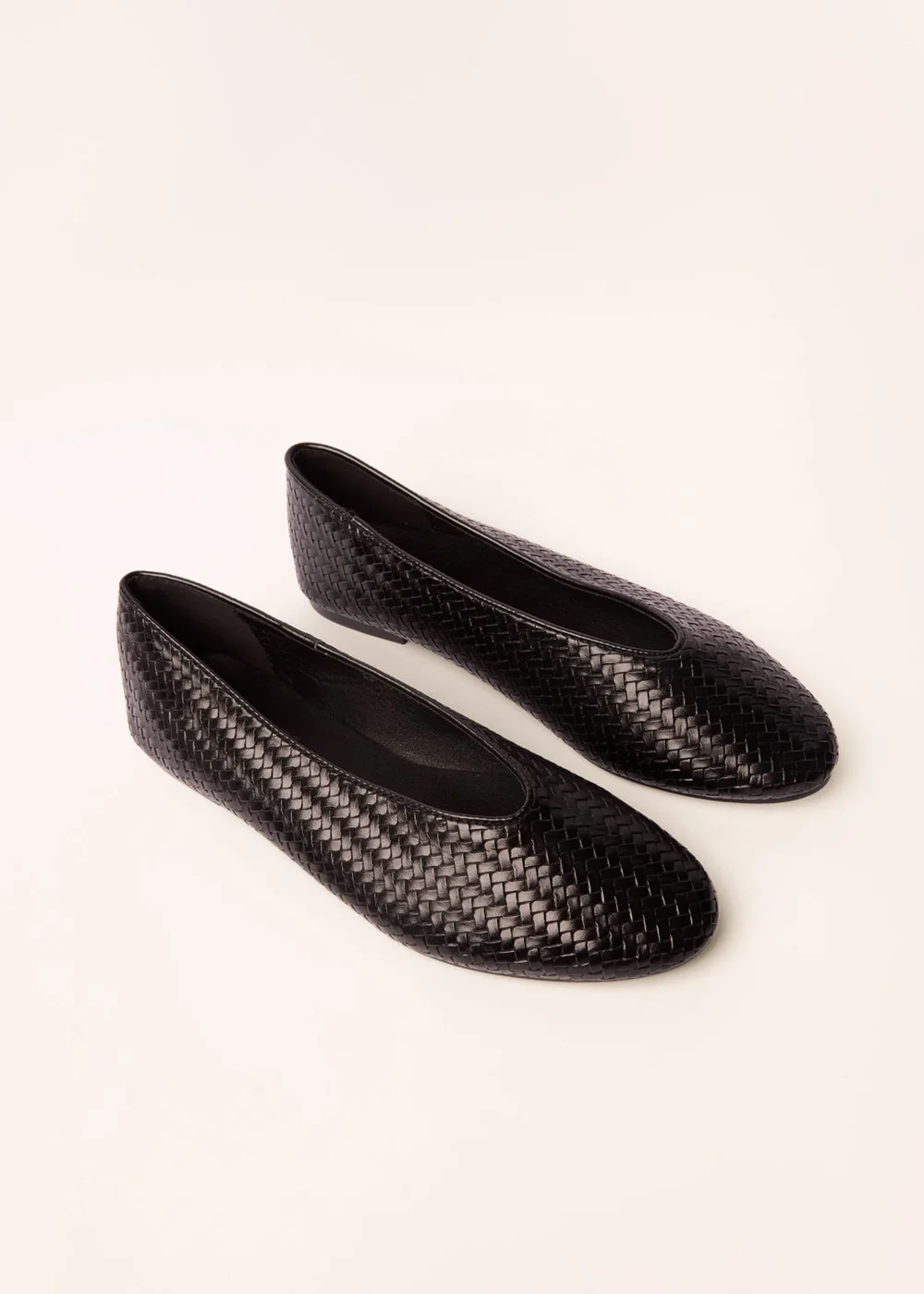Blue Vanilla Black Woven Ballet Pumps - 3 Image 1
