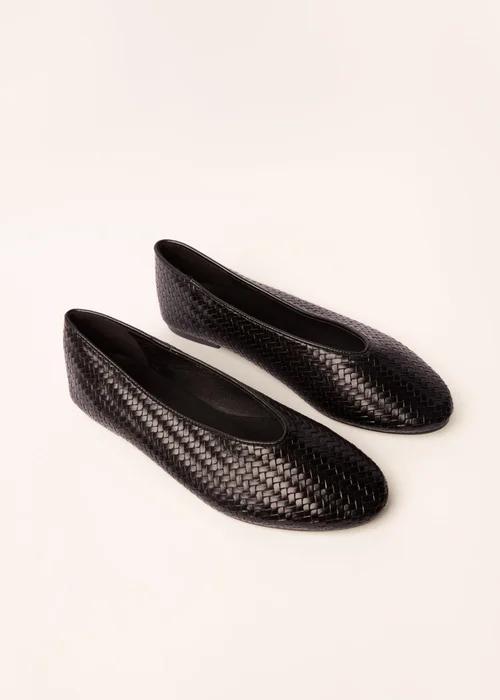 Blue Vanilla Black Woven Ballet Pumps - 3 Image 1