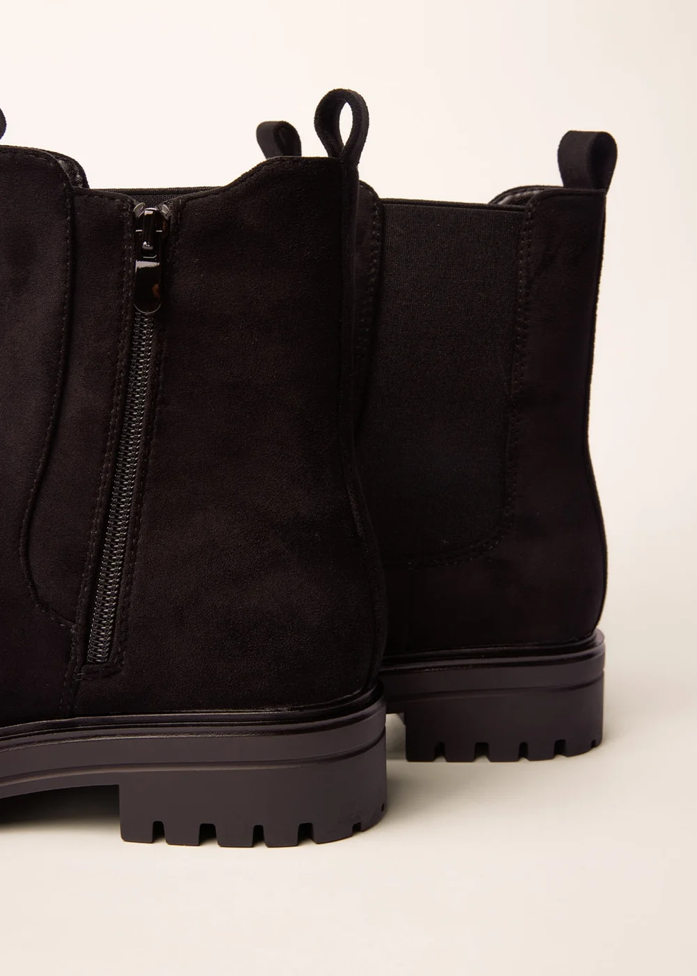 Blue Vanilla Black Chunky Suede Chelsea Boots - 5 Image 4