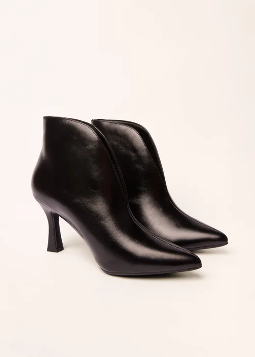 Blue Vanilla Black Split Front Ankle Boots - 3 Image 1