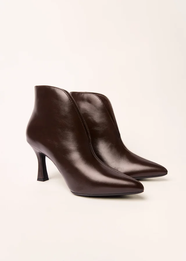 Blue Vanilla Brown Split Front Ankle Boots