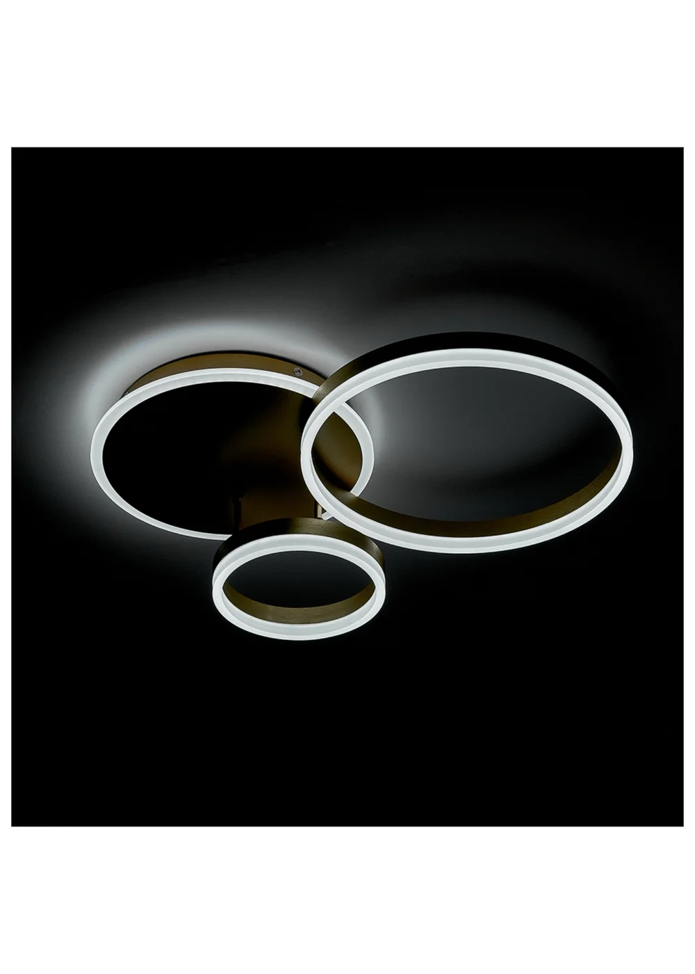 Kabinet Gold Classic Loops Energy Efficient LED Ceiling Light 45x45x12cm - One Size Image 3