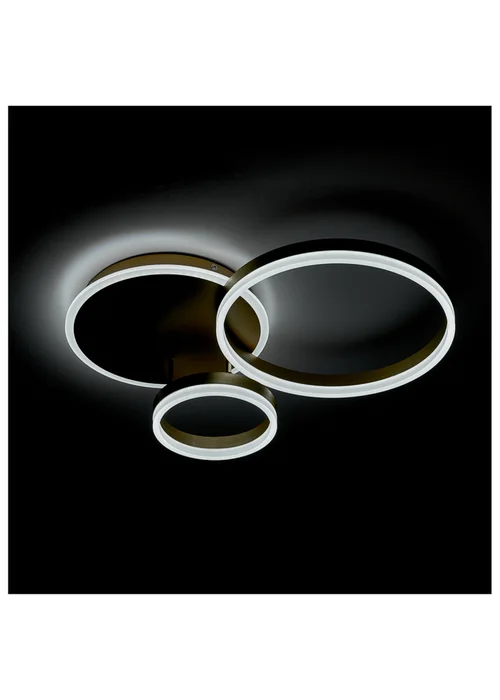 Kabinet Gold Classic Loops Energy Efficient LED Ceiling Light 45x45x12cm - One Size Image 3