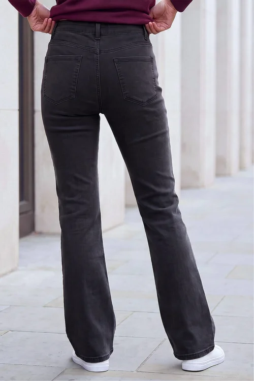 Roman Black Petite Bootcut Stretch Jeans - 16 Image 3