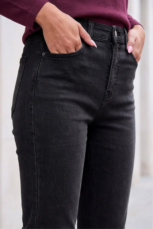 Roman Black Petite Bootcut Stretch Jeans - 16 Image 4