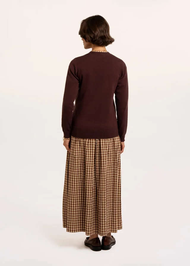 Brakeburn Burgundy Mia Knitted Cardigan
