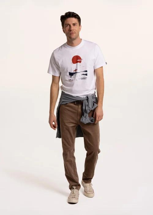 Brakeburn Cream Leyton Sun Set Surf T-Shirt - 2XL Image 1