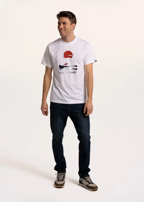 Brakeburn Cream Leyton Sun Set Surf T-Shirt - 2XL Image 5
