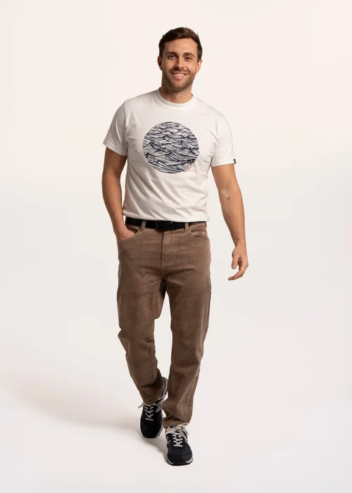 Brakeburn Cream Kilburn Stormy Seas T-Shirt - M Image 1