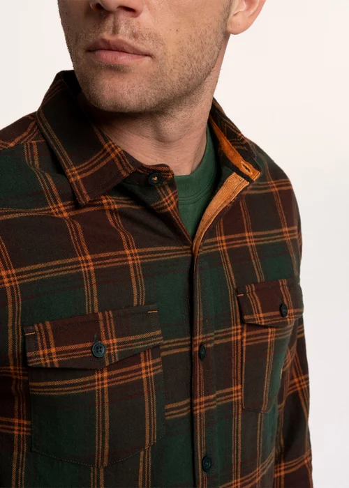 Brakeburn Green Finsbury Check Shirt - L Image 4
