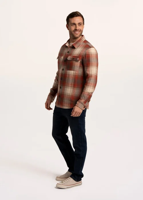 Brakeburn Rust Gunnersbury Check Shirt - M Image 3