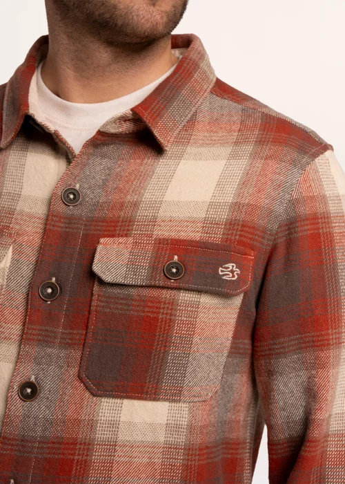 Brakeburn Rust Gunnersbury Check Shirt - M Image 4